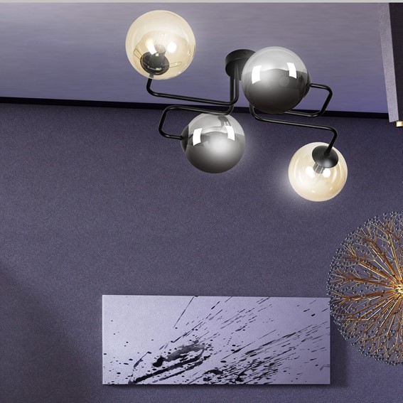 Lampa Sufitowa BRENDI 4 MIX2 Czarny