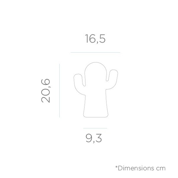 Lampa ogrodowa PANCHITO BLANCO Biała Kaktus zasil. Akumulator