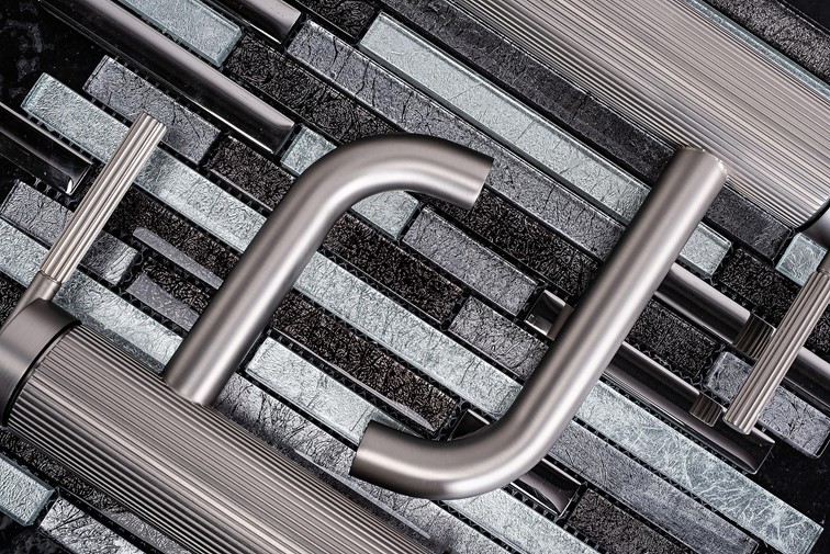 Bateria Umywalkowa Wysoka ARGON Nikiel Szczotkowany