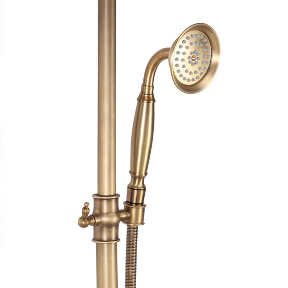 Zestaw Natryskowy BERGAMO Brąz Antyczny