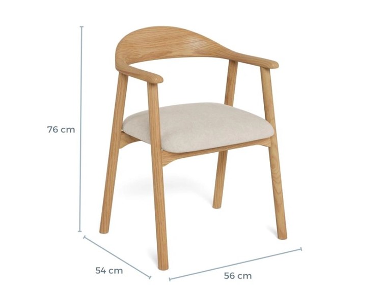 Krzesło ADDI Beżowy/Dąb Naturalny