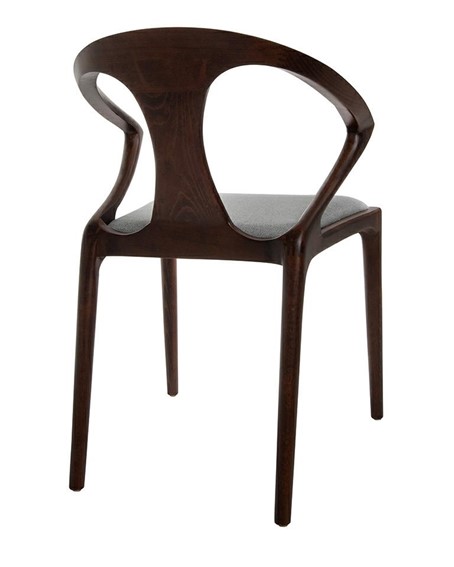 Krzesło INEZ Orzech/Szare