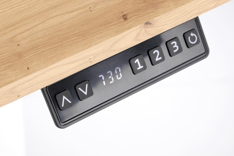 Biurko B53 Dąb Artisan/Czarny