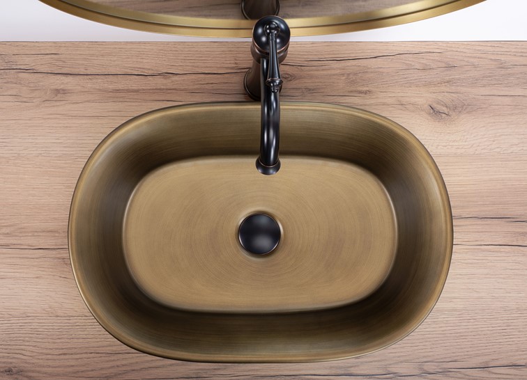 Umywalka Nablatowa WILMA RUSTIC Miedziany