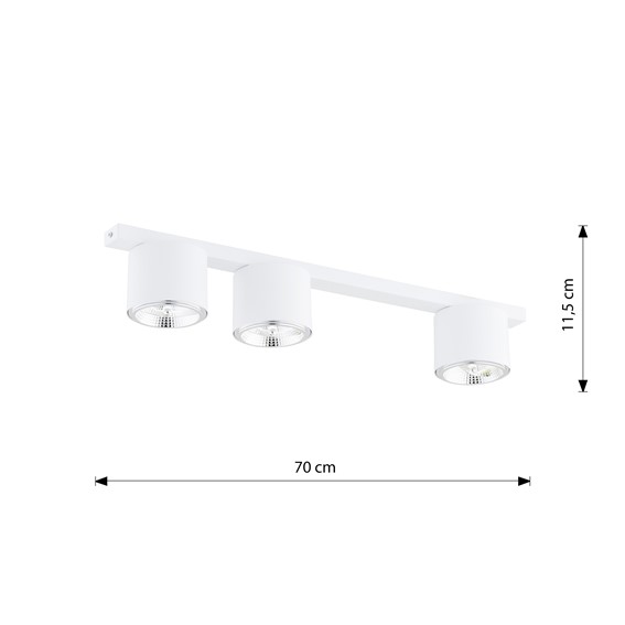 Lampa Sufitowa NANO 3 Biały