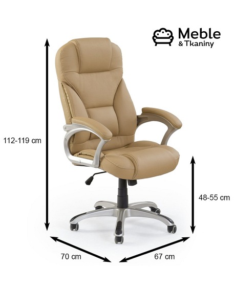 Fotel Gabinetowy DESMOND Beżowy