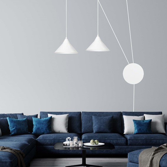 Lampa Wisząca ABRAMO 2 Biały