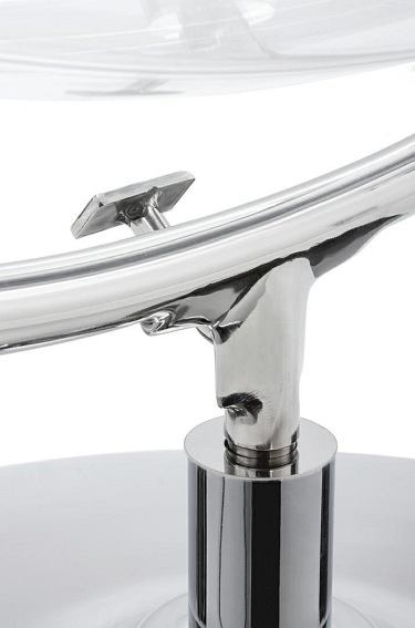 Fotel BUBBLE STAND 2 Chrom/Transparentny
