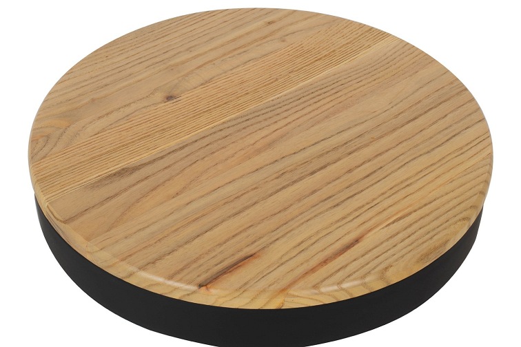 Krzesło Barowe VOLT Czarny/Naturalny