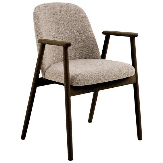 Krzesło LEO Dąb Dymiony/Beżowy Monza 60