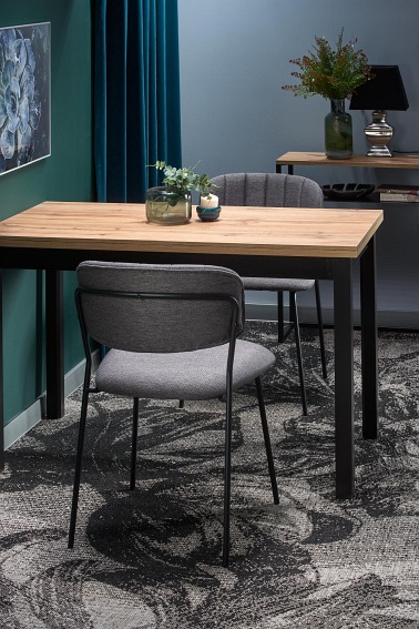 Stół Cobalt 68x120 Dąb Wotan/Czarny