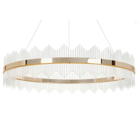 Lampa Wisząca FLORENS 120 Złoty/Transparentny