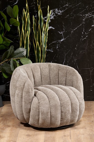 Fotel Wypoczynkowy FRASER Ciemny Beżowy