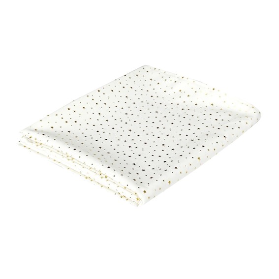 Obrus STAR DORE 140x250cm Biały/Złoty