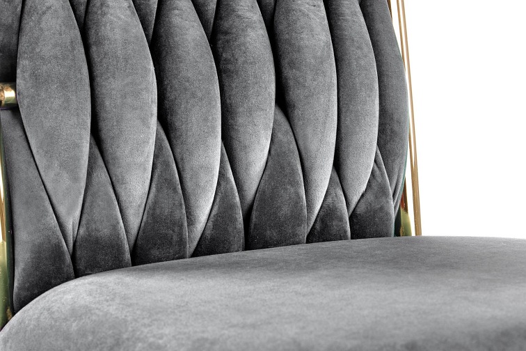 Krzesło K436 Złoty/Popielaty