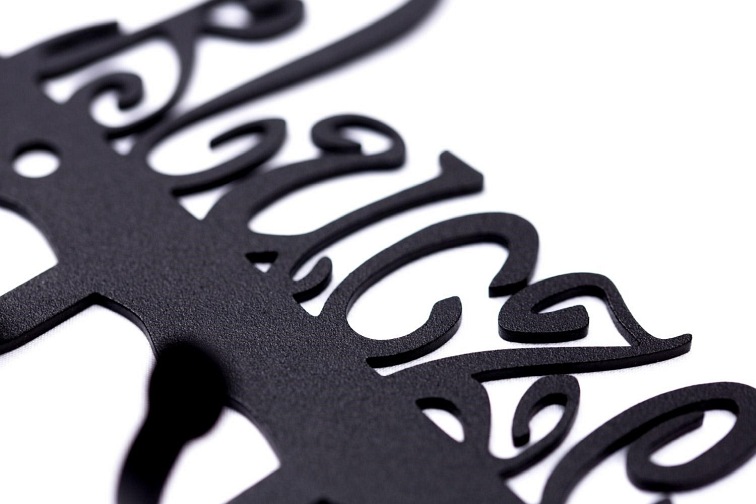 Wieszak Ścienny Weź Klucze 4x25x11 Czarny