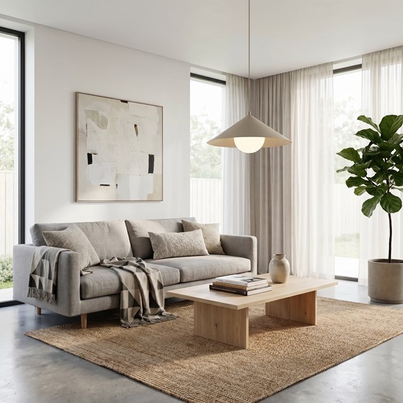 Lampa Wisząca MONO 1M Beżowy/Opal