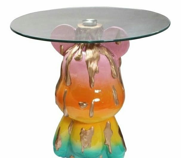 Stolik EBBA Fi48,5cm Wielokolorowy