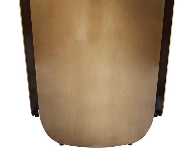 Stolik MODIG M81 fi60 Złoty/Brązowy