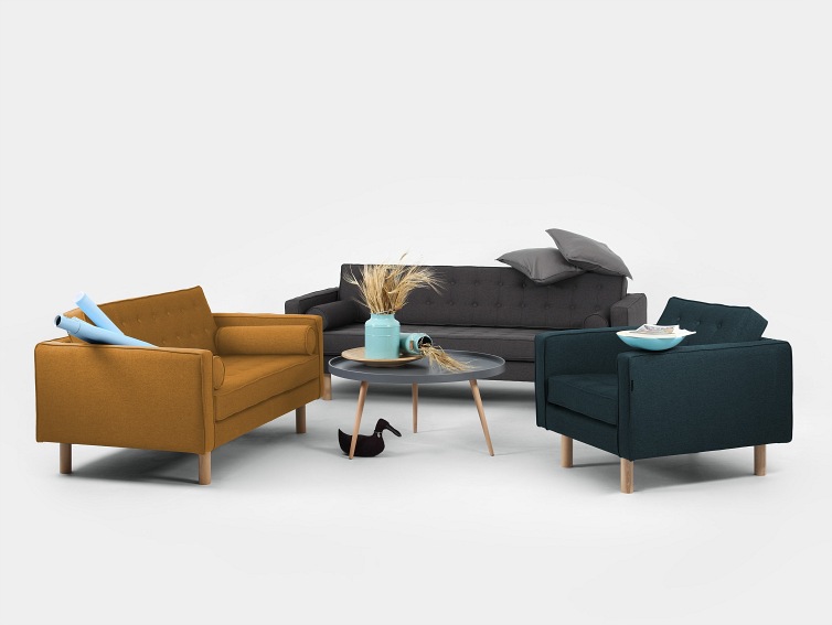 Fotel Topic Wood 84x88x80 Głębia Oceanu/Naturalny