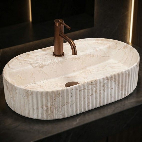 Umywalka Nablatowa MARCELA 60 SATURN Beżowy