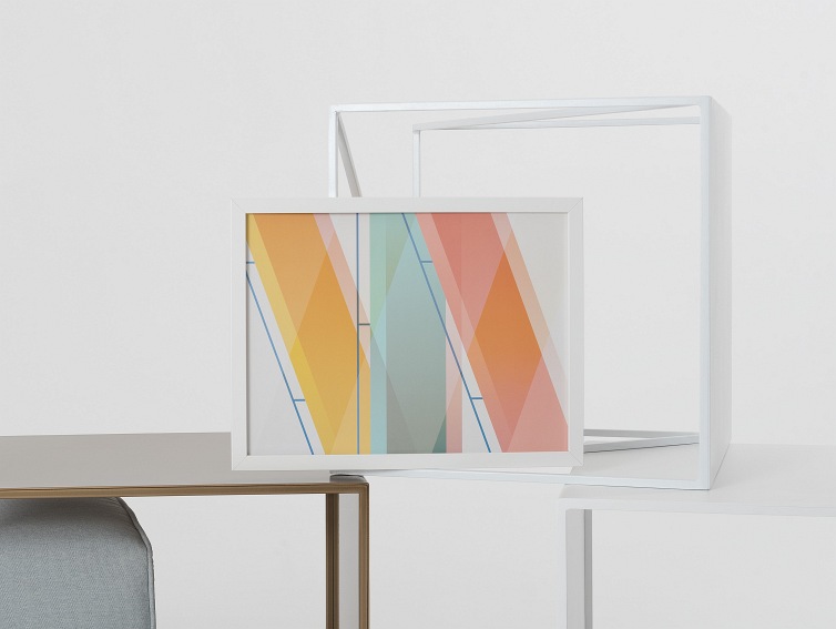 Stolik 2 Wall Metal 50x50x45 Złoty