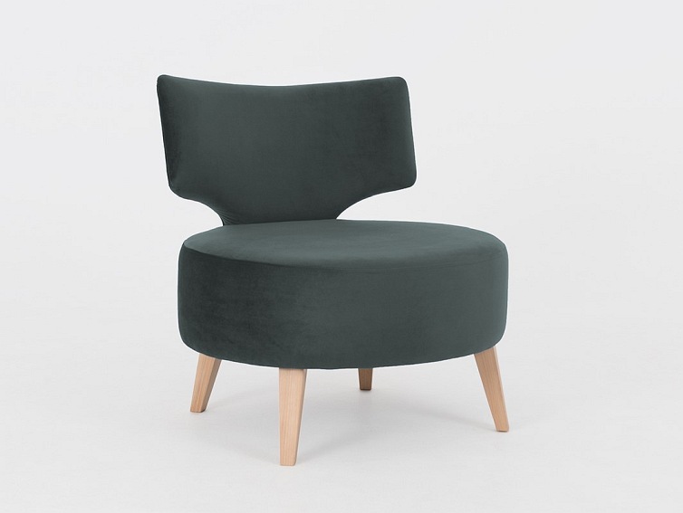 Fotel Flippin 75x60x75 Szary Bez/Naturalny