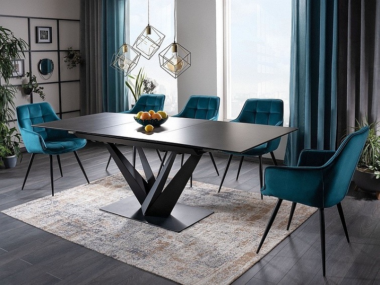 Stół Sorento Ceramic 90x160 Czarny