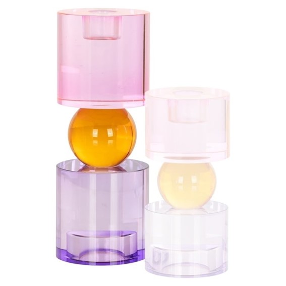 Świecznik ZAHRA L Wielokolorowy