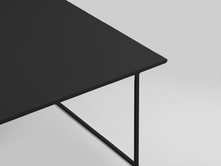 Stół Kawowy Walt Metal 100x100 Czarny