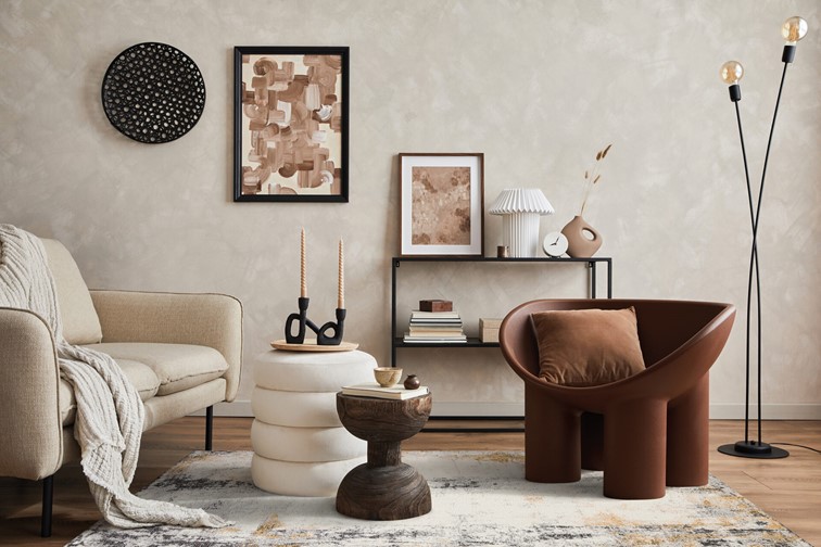 Dywan DECO Rugs White Concrete 4512 160x230 cm Beżowo/Szary