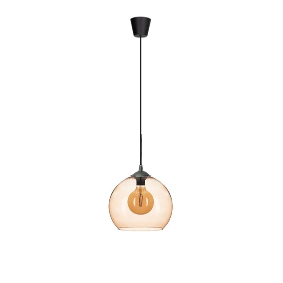 Lampa Wisząca LISIA 1M Czarny/Brązowy