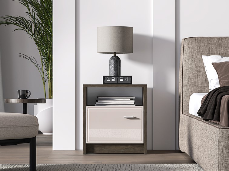 Szafka nocna AVANTE 08 Cashmere/Czarny