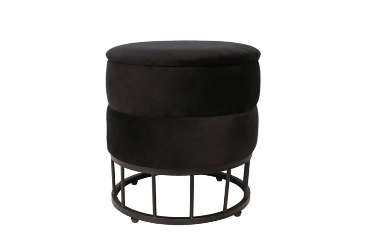 Pufa Velvet P3-FX (B) Czarny