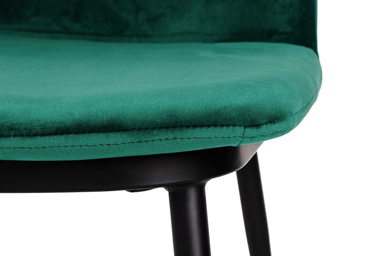 Hoker DIEGO 65 zielony - welur, podstawa czar