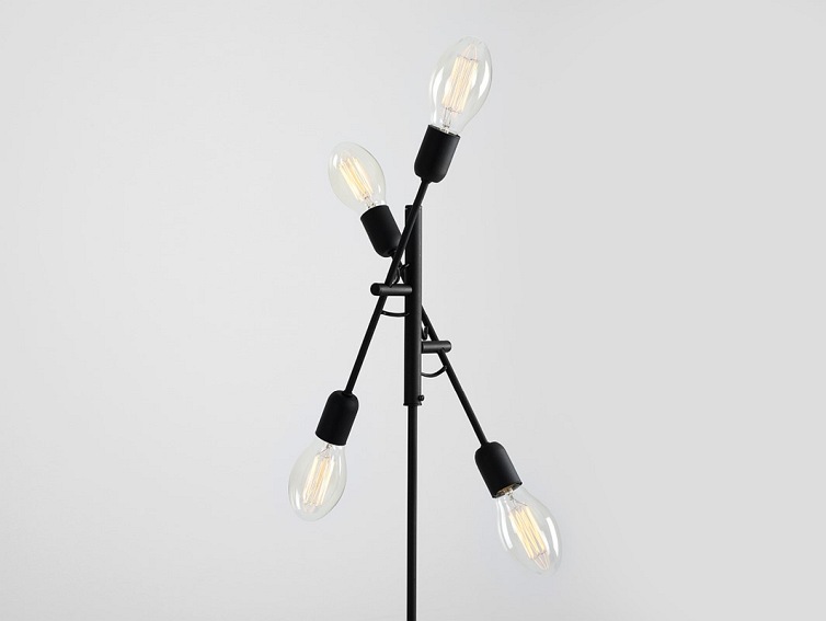 Lampa podłogowa TWIGO FLOOR 4 – czarny