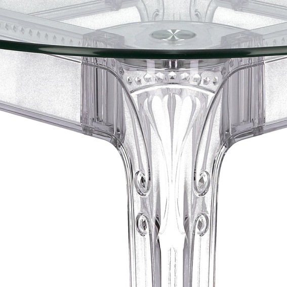 Stół GHOST 80x80 Transparentny