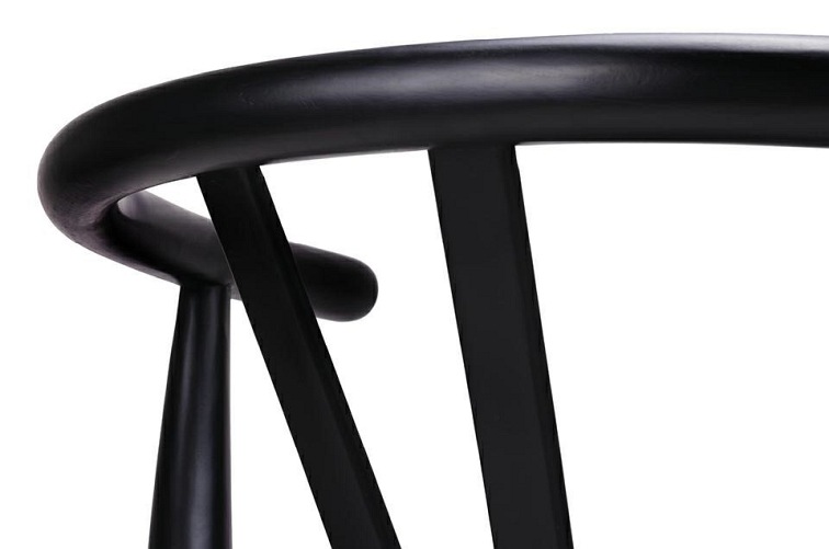 Krzesło WISHBONE Czarne/Czarne