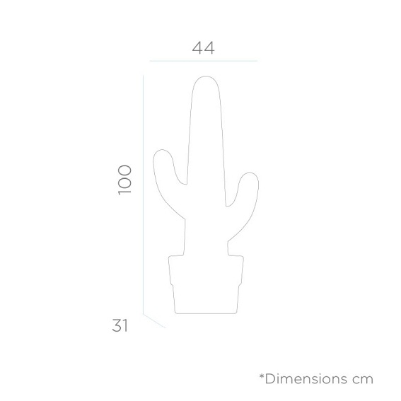 Lampa Ogrodowa Kaktus LED Biały zasil. akumulator