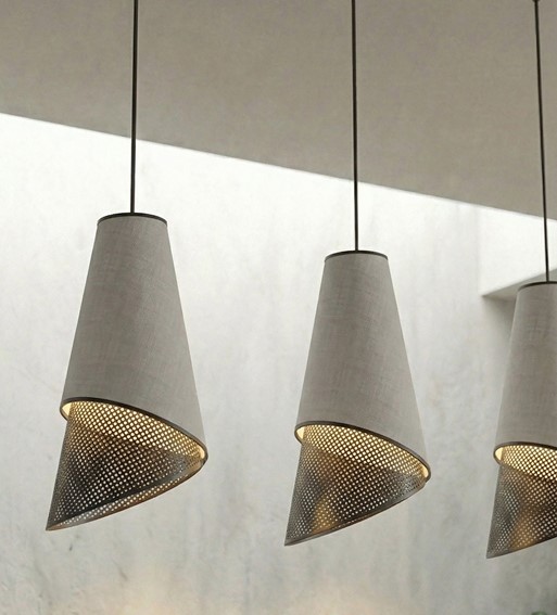 Lampa Wisząca MODA 3 Czarny/Szary