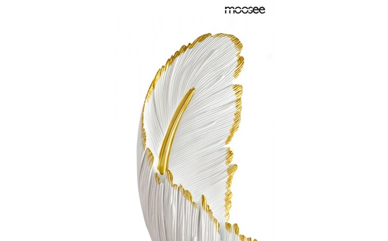 Lampa Ścienna PIÓRKO Biały/Złoty