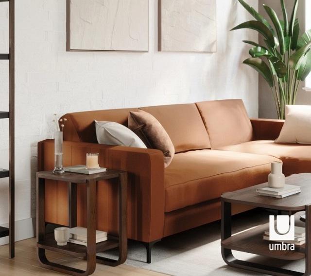 Stolik BELLWOOD Czarny Orzech