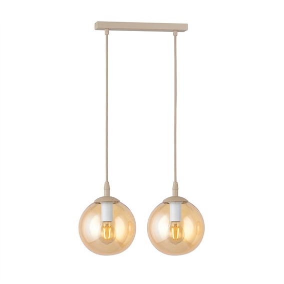 Lampa Wisząca COSMO 2 Beżowy/Miodowy