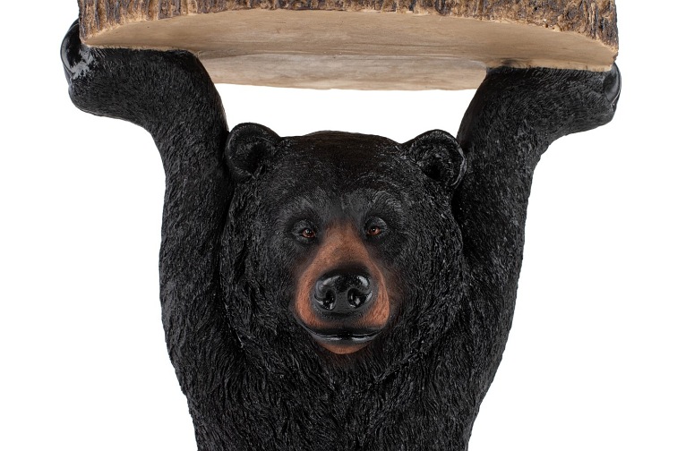 Stolik BEAR Czarny/Drewniany