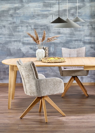 Stół Rozkładany MAGNUS (120-200)x200 Dąb Naturalny