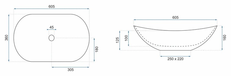 Umywalka Nablatowa ROYAL Piaskowy
