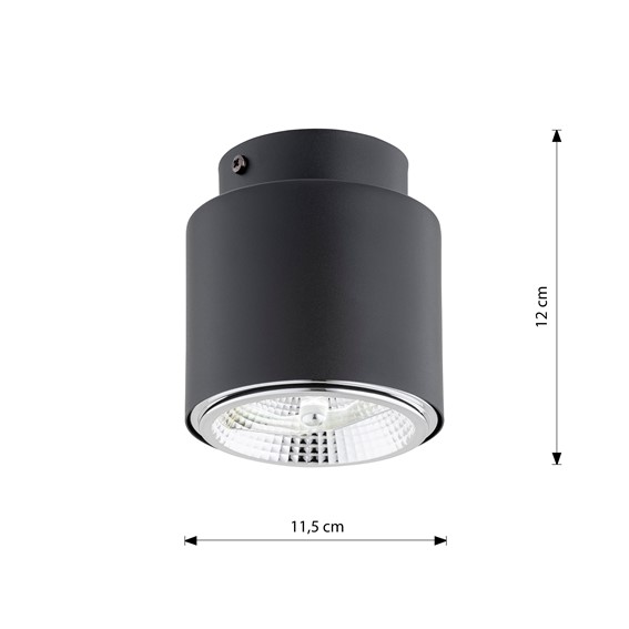 Lampa Sufitowa NANO 1 Czarny