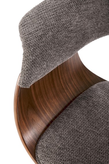 Krzesło K545 Popielaty/Orzechowy