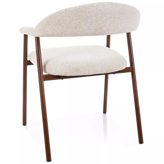 Krzesło LAGOS D Raven Jasny Beż/Orzech