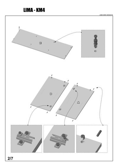 Komoda LIMA KM-4 Dąb Sonoma/Biały